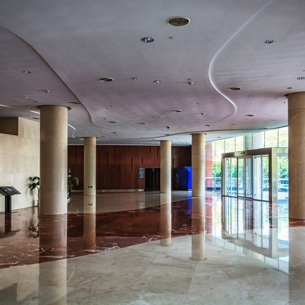 commercial bank branch interior remodel